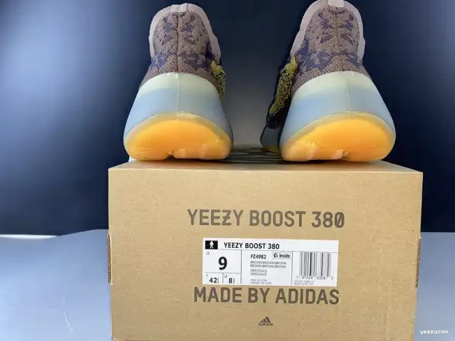 ADIDAS FZ4982 YEEZY 380 GOLD NON-REFLECTIVE 'COFFEE BOOST 0512